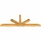 Ekena Millwork Saratoga Rough Sawn Timber Gable Bracket, Western Red Cedar, 84"W x 31"H x 4"D x 4"F, 9/12 Pitch GBW084X31X0404SAR00RWR - alternate 5